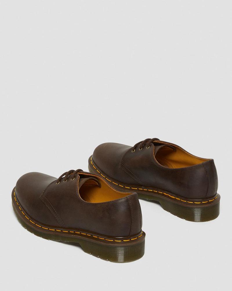 Zapatos Oxford Dr Martens 1461 Crazy Horse Cuero Hombre Marrom | MX 224VRW